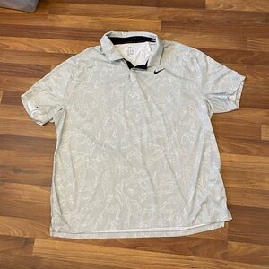 Nike Men Tiger Woods Dri-FIT ADV Contour Print Polo Shirt 'Grey' xxl